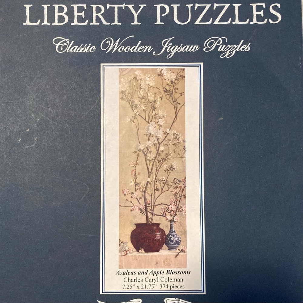 Classic Wooden Jigsaw Puzzle - Azaleas and Apple Blossoms